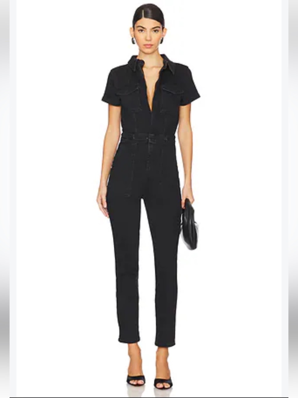 Good American Fit For Success Black Jumpsuit, S